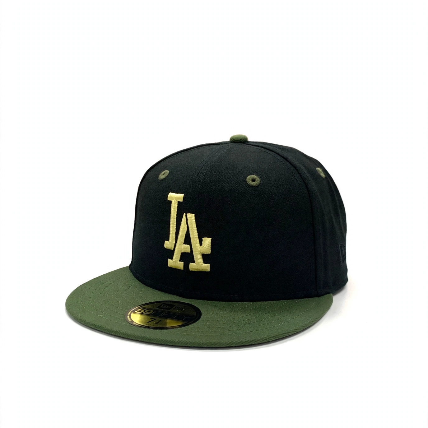New Era 59Fifty MLB Stencil Logo Los Angeles Dodgers Black/Camo UV