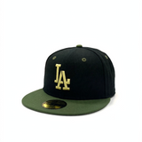 New Era 59Fifty MLB Stencil Logo Los Angeles Dodgers Black/Camo UV
