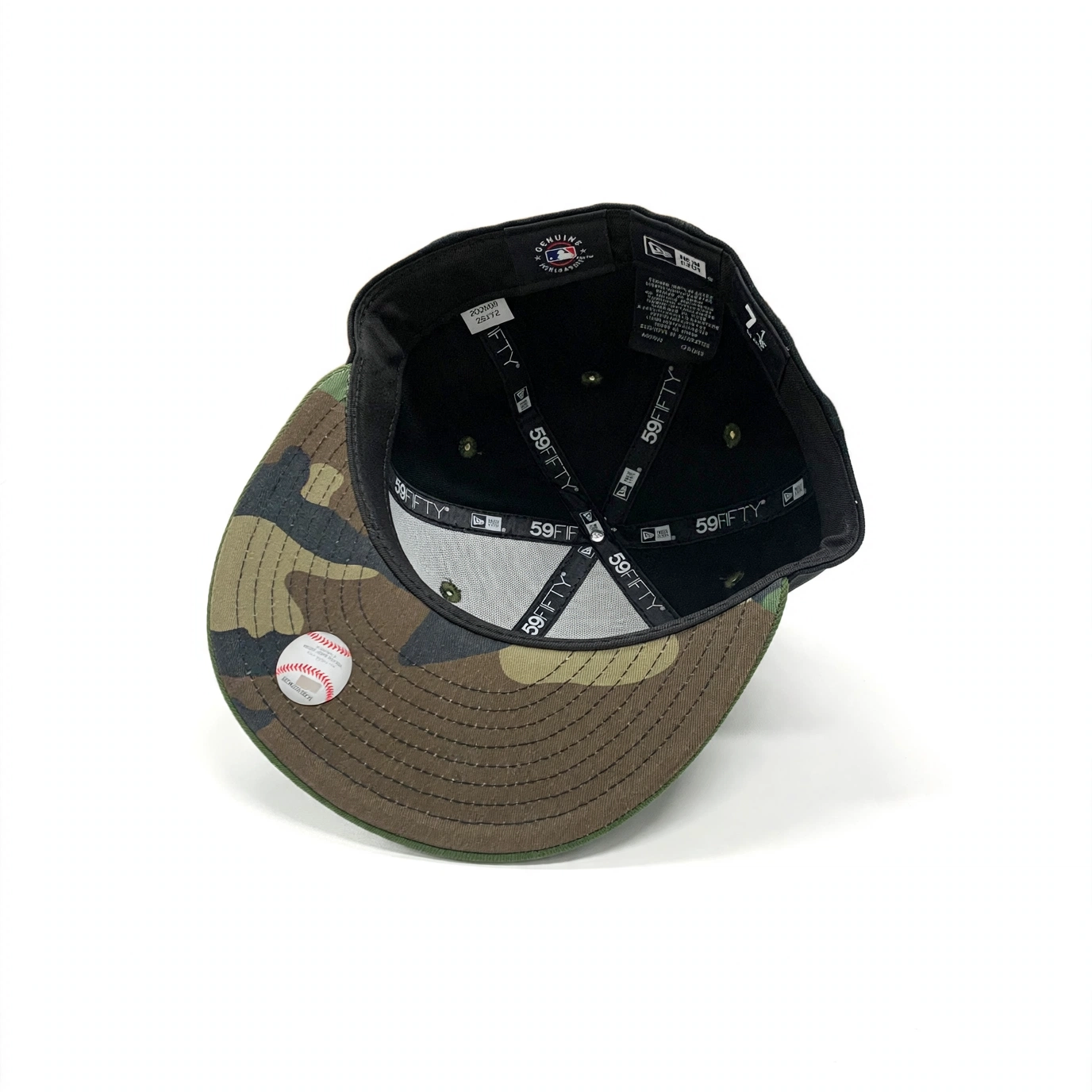 New Era 59Fifty MLB Stencil Logo New York Yankees Black/Camo UV