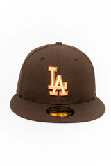 New Era 59Fifty MLB Walnuts Los Angeles Dodgers Dark Brown