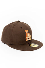 New Era 59Fifty MLB Walnuts Los Angeles Dodgers Dark Brown