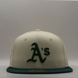 New Era 59Fifty MLB World Series Oakland Athletics Chrome White/Dark Green