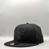 New Era 59Fifty NBA Chicago Bulls Black on Black