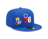 New Era 59Fifty NBA Crown Champs Philadelphia 76ers OTC