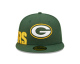 New Era 59Fifty NFL Side Split Green Bay Packers OTC