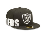 New Era 59Fifty NFL Side Split Las Vegas Raiders OTC
