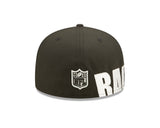 New Era 59Fifty NFL Side Split Las Vegas Raiders OTC