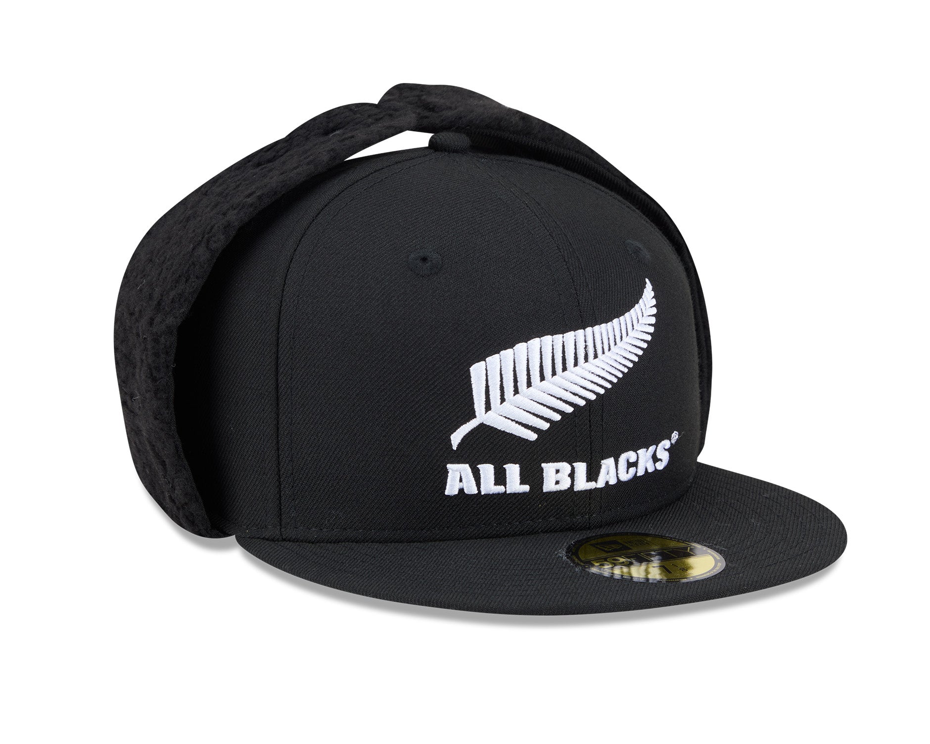 New Era 59Fifty Rugby Union All Blacks Winter DogEar Black