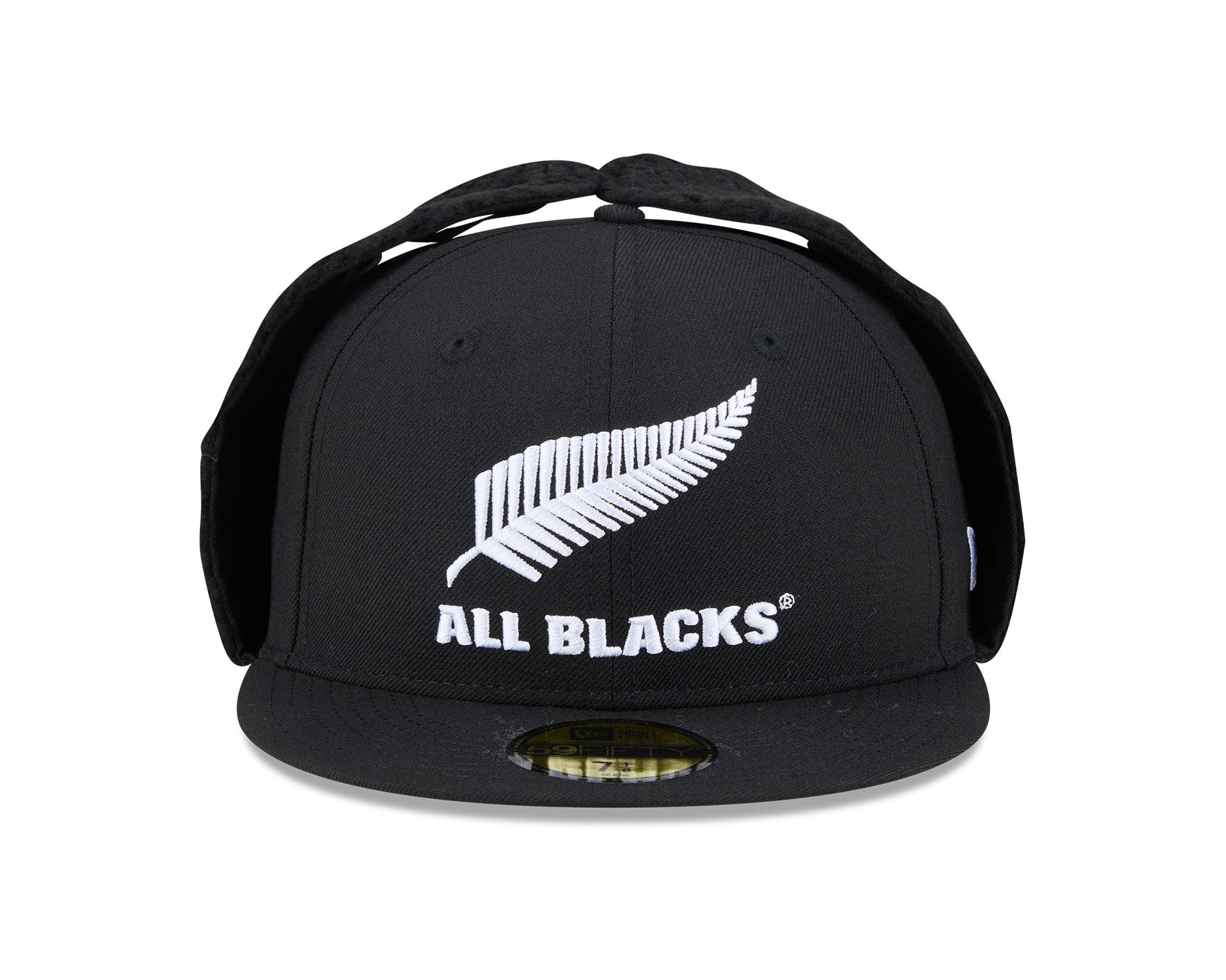 New Era 59Fifty Rugby Union All Blacks Winter DogEar Black