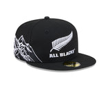 New Era 59Fifty Rugby Union All Blacks Winter Mountains Black/White