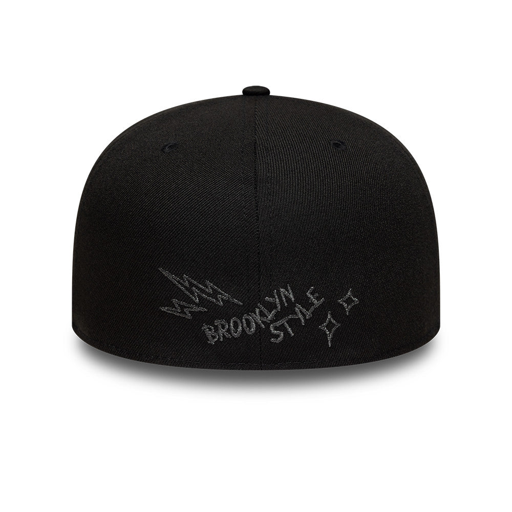 New Era 59Fifty Scribble New Era Branded Black