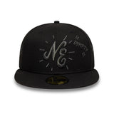 New Era 59Fifty Scribble New Era Branded Black