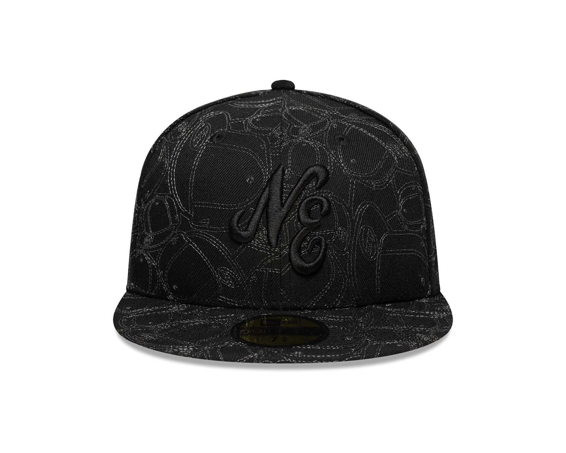 New Era 59Fifty Sticker AOP New Era Branded Black