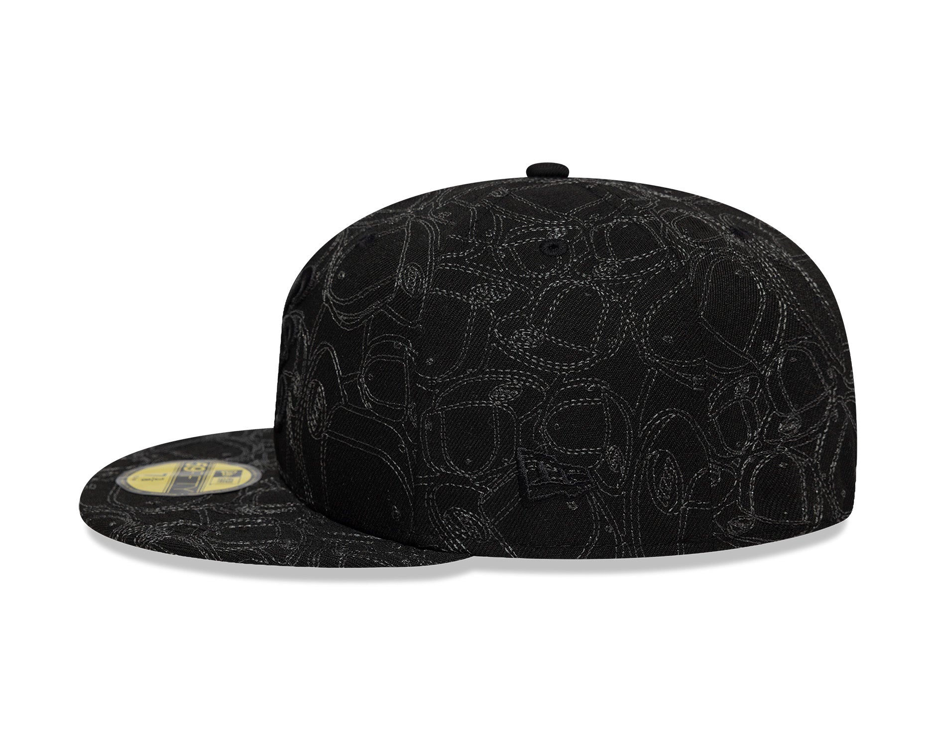 New Era 59Fifty Sticker AOP New Era Branded Black