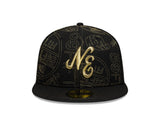New Era 59Fifty Sticker AOP New Era Branded Black/Gold