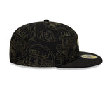 New Era 59Fifty Sticker AOP New Era Branded Black/Gold