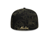 New Era 59Fifty Sticker AOP New Era Branded Black/Gold