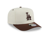 New Era 9Fifty A-Frame Chocolate Egg MLB Los Angeles Dodgers Chrome White/Chocolate