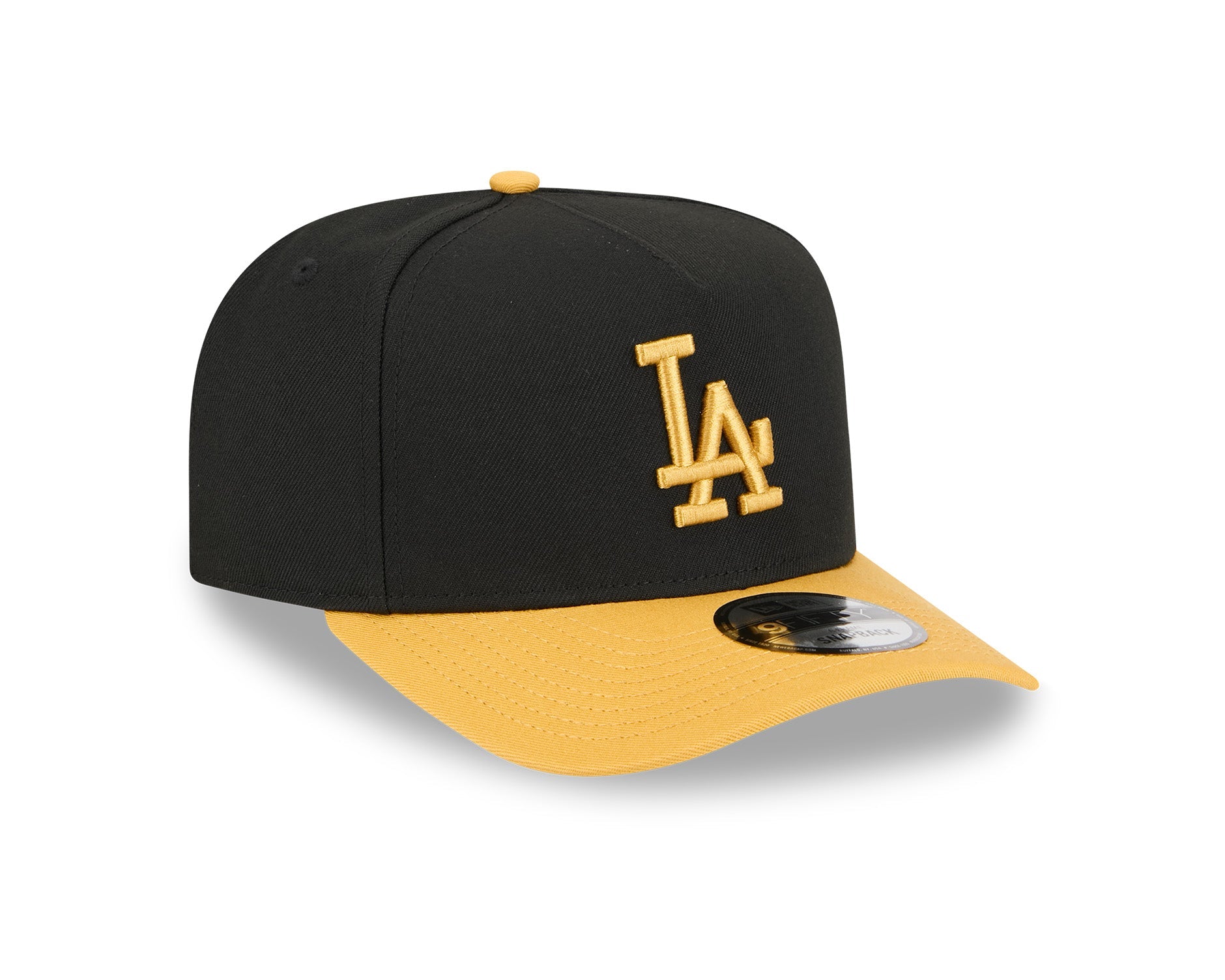 New Era 9Fifty A-Frame MLB Black Mustard Los Angeles Dodgers