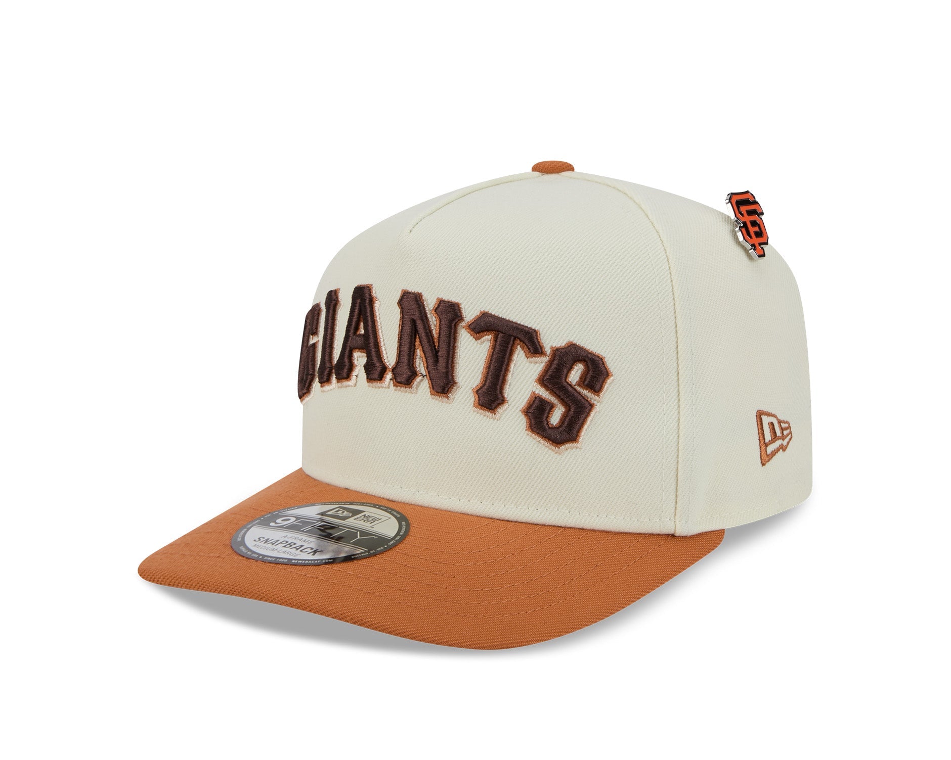 New Era 9Fifty A-Frame MLB Wordmark San Francisco Giants Chrome White/OTC