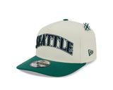 New Era 9Fifty A-Frame MLB Wordmark Seattle Mariners Chrome White/OTC