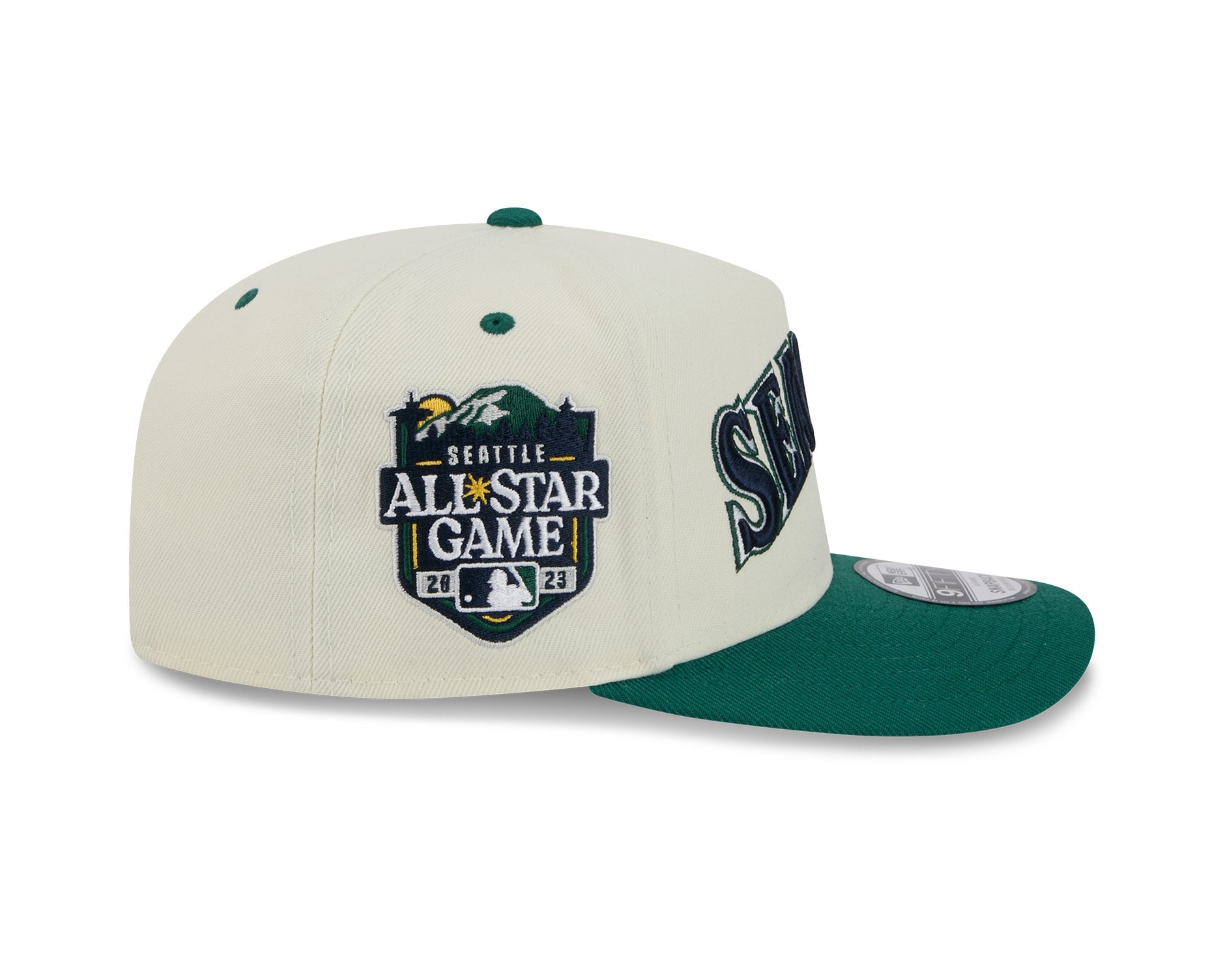 New Era 9Fifty A-Frame MLB Wordmark Seattle Mariners Chrome White/OTC