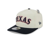 New Era 9Fifty A-Frame MLB Wordmark Texas Rangers Chrome White/OTC