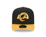 New Era 9Fifty A-Frame NFL Black Mustard Los Angeles Rams
