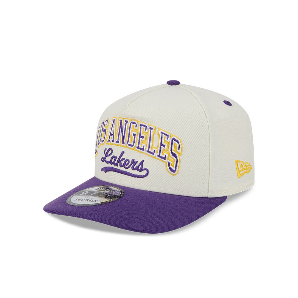 New Era 9Fifty A-Frame PC NBA Chrome 2tone Script Los Angeles Lakers