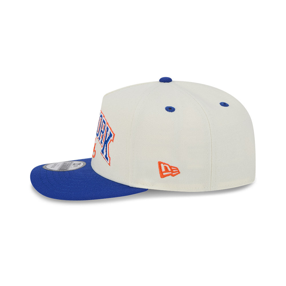New Era 9Fifty A-Frame PC NBA Chrome 2Tone Script New York Knicks