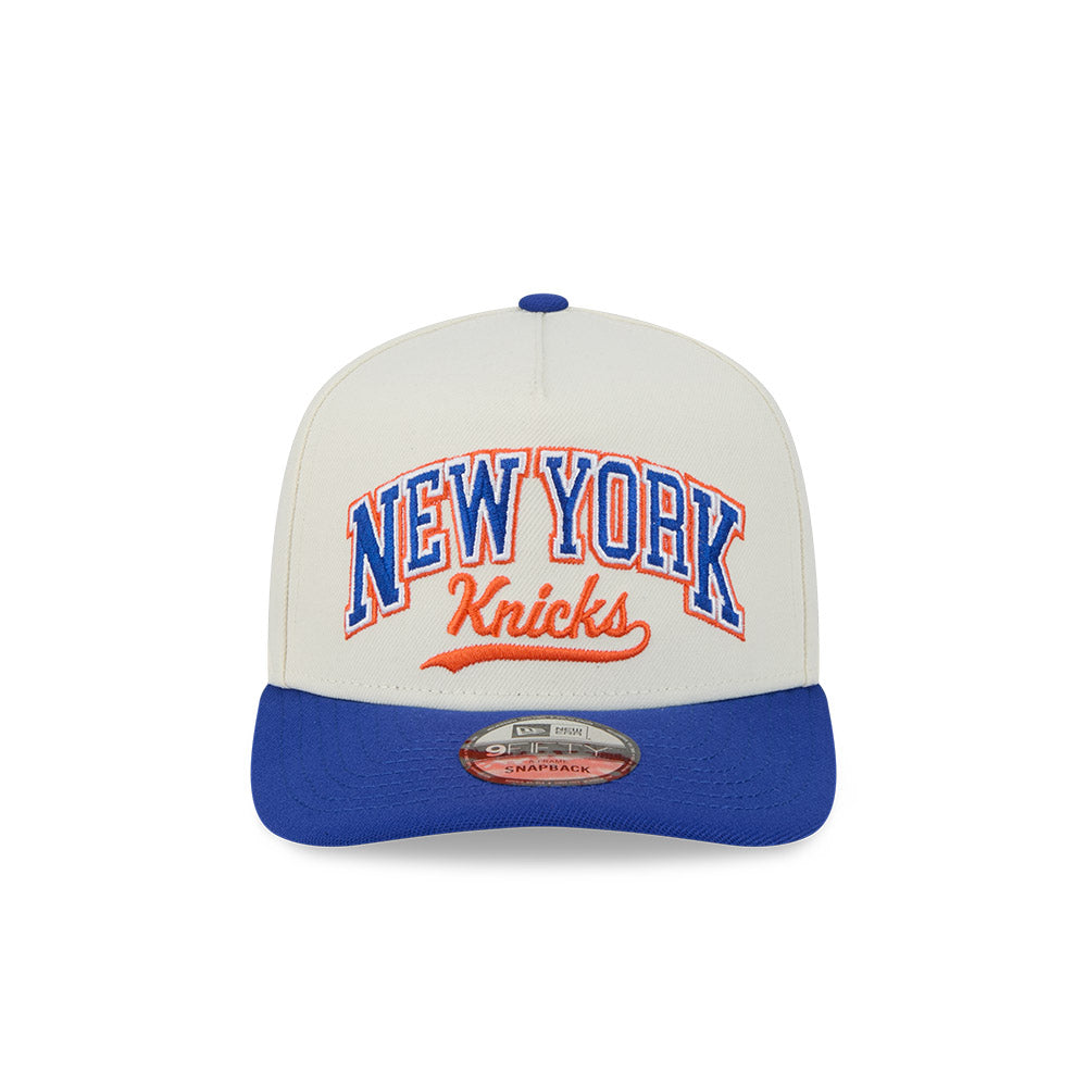 New Era 9Fifty A-Frame PC NBA Chrome 2Tone Script New York Knicks