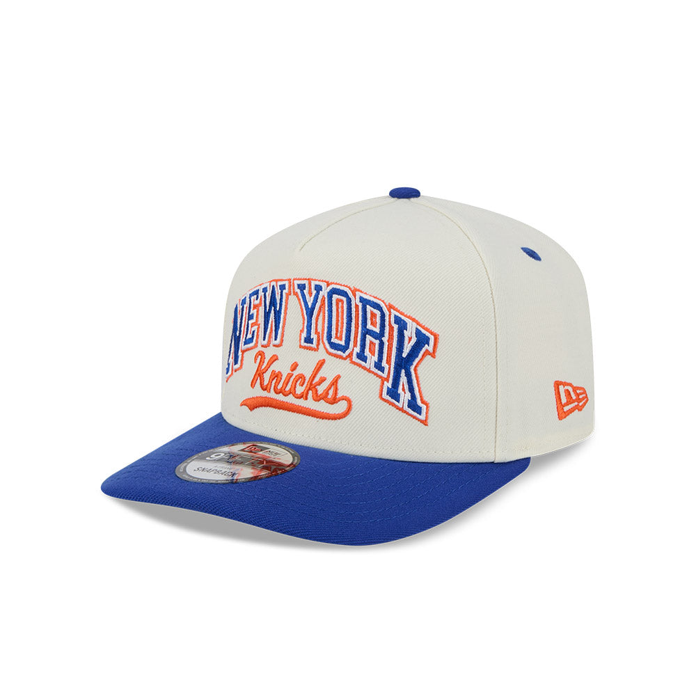 New Era 9Fifty A-Frame PC NBA Chrome 2Tone Script New York Knicks
