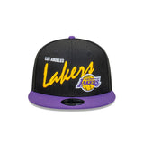 New Era 9Fifty NBA Team Vintage Script Los Angeles Lakers