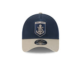 New Era 9Forty A-Frame AFL 2Tone Washed Pebble Fremantle Dockers Navy/Stone