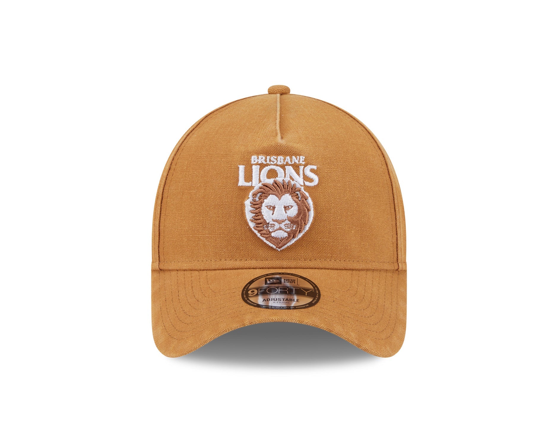 New Era 9Forty A-Frame AFL Canvas Brisbane Lions Bronze