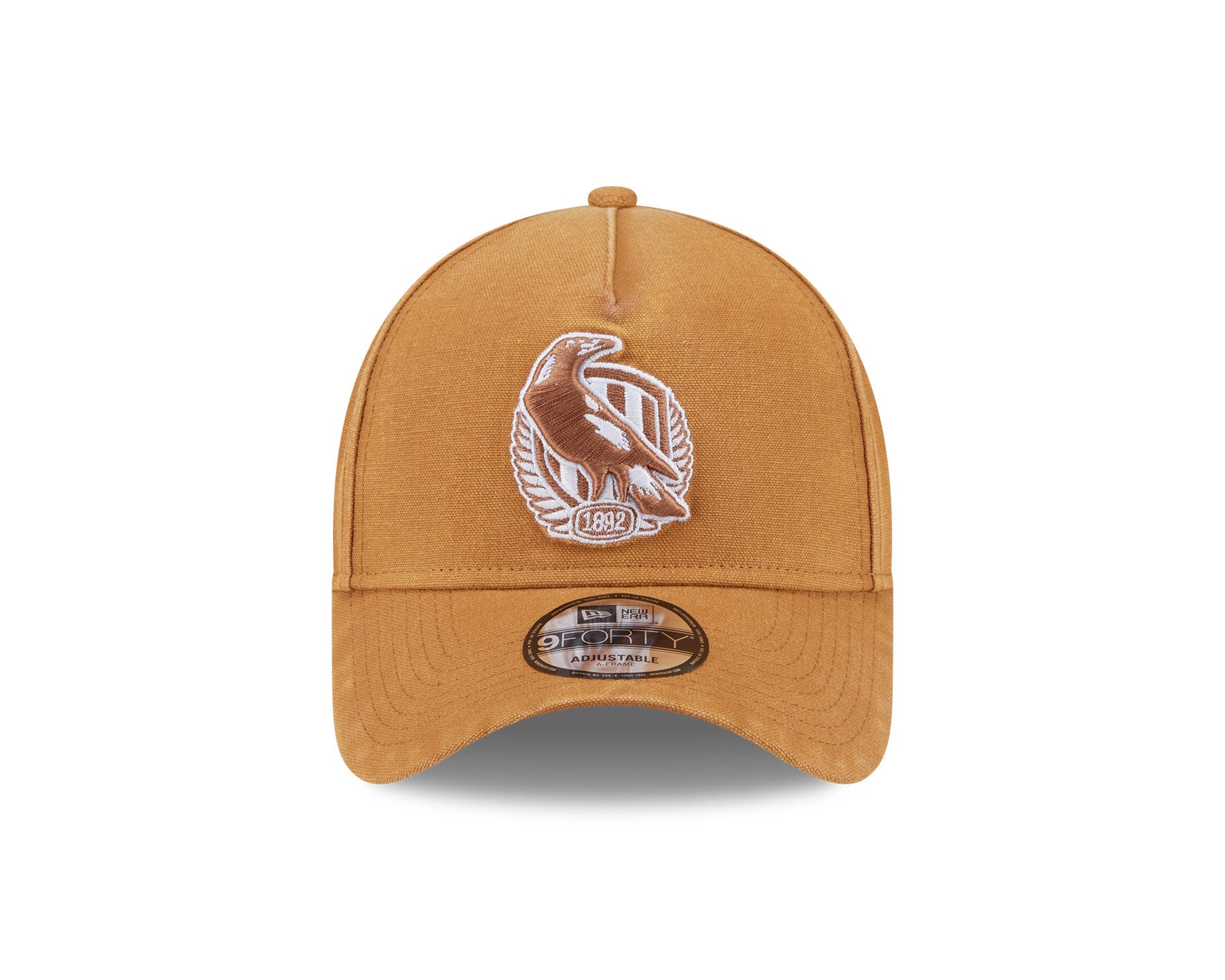 New Era 9Forty A-Frame AFL Canvas Collingwood Magpies Bronze