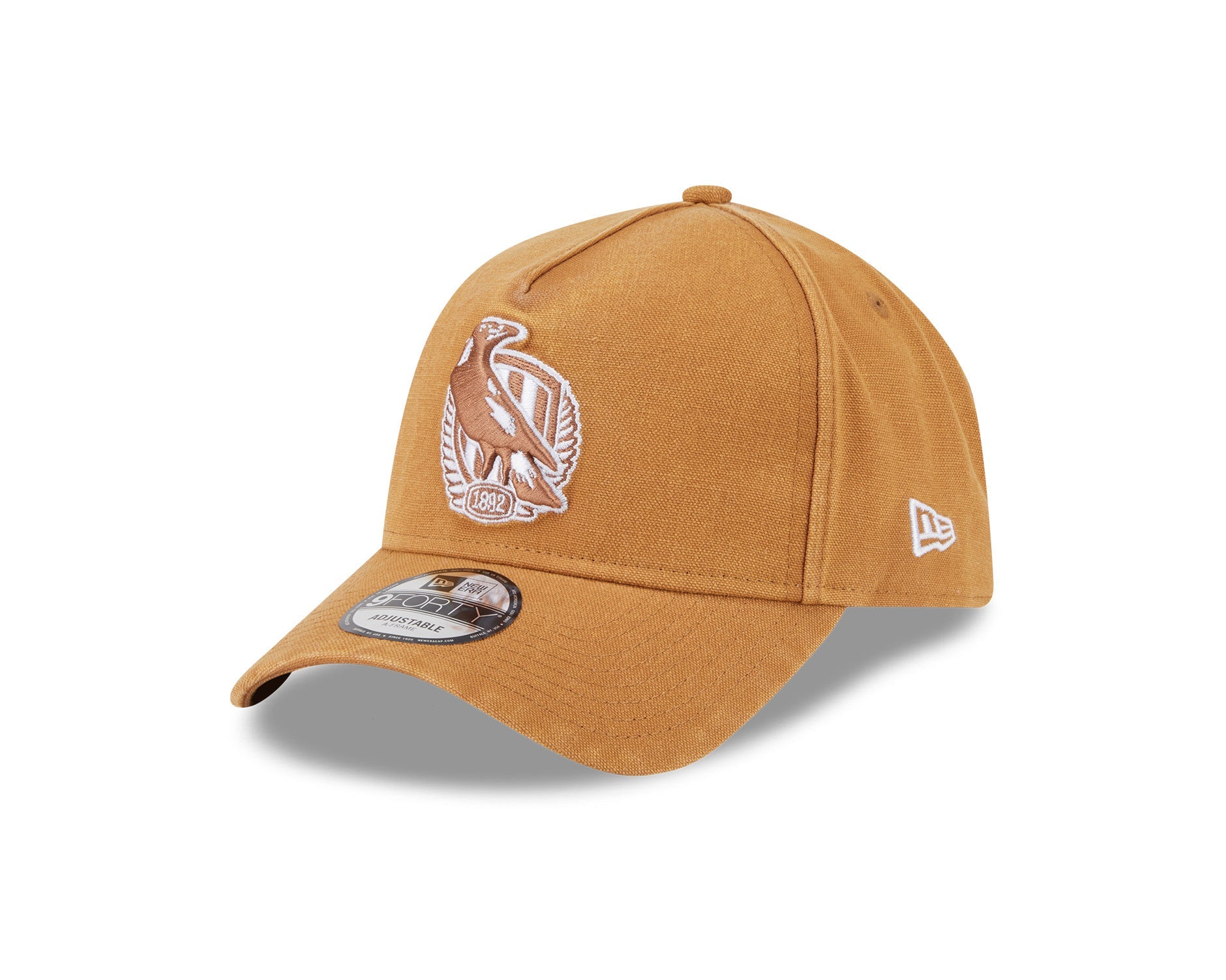 New Era 9Forty A-Frame AFL Canvas Collingwood Magpies Bronze