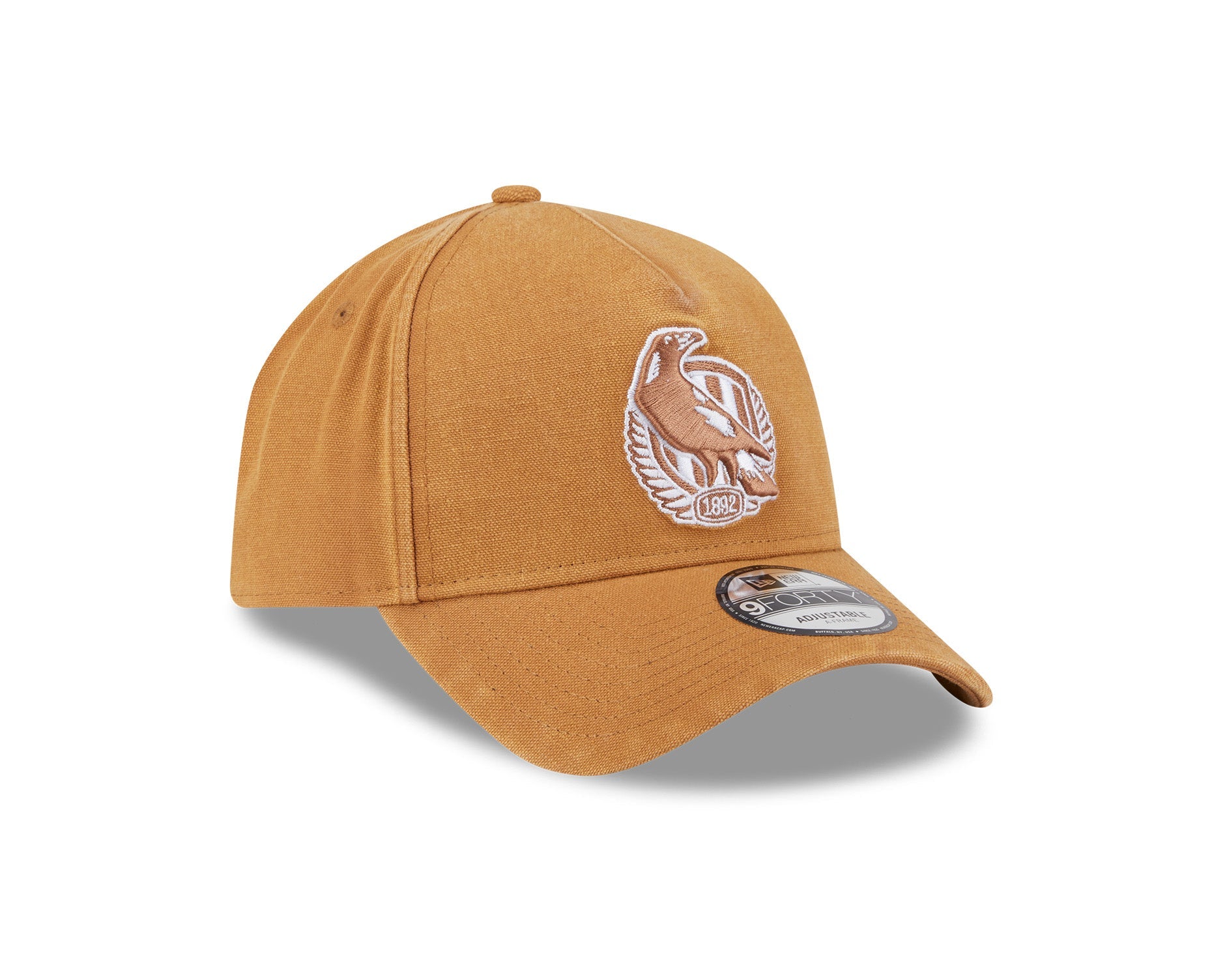 New Era 9Forty A-Frame AFL Canvas Collingwood Magpies Bronze
