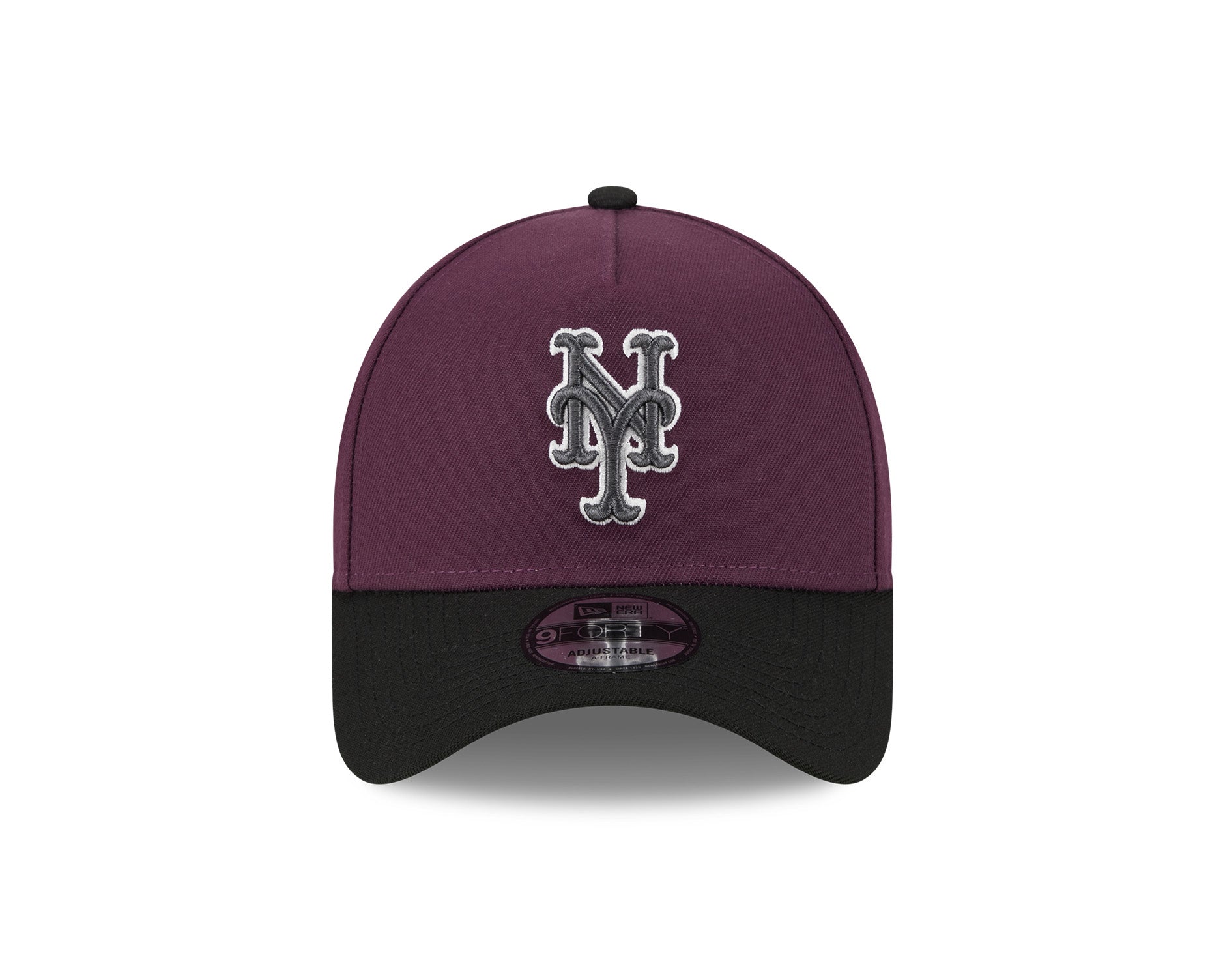 New Era 9Forty A-Frame MLB 2Tone New York Mets Plum