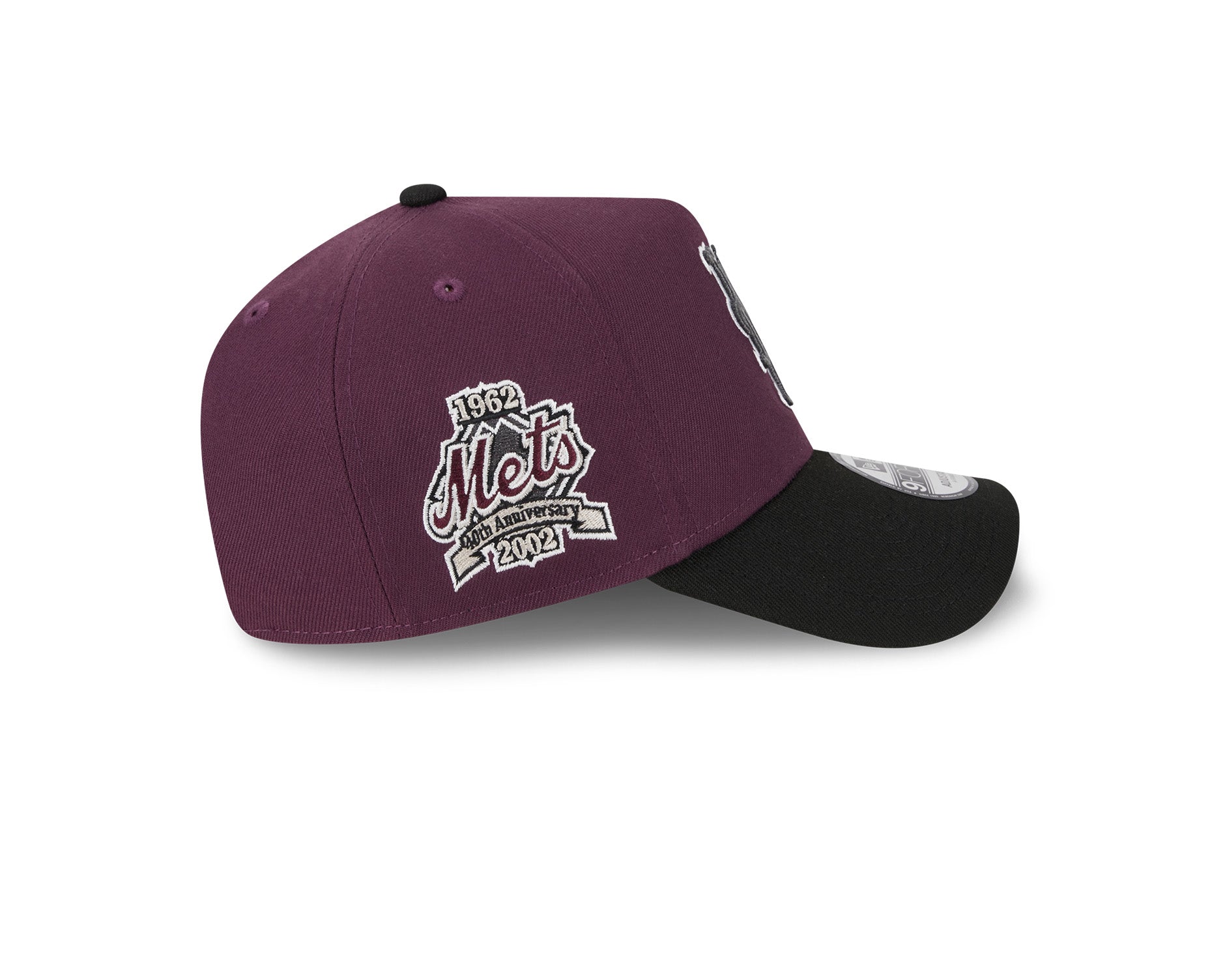 New Era 9Forty A-Frame MLB 2Tone New York Mets Plum
