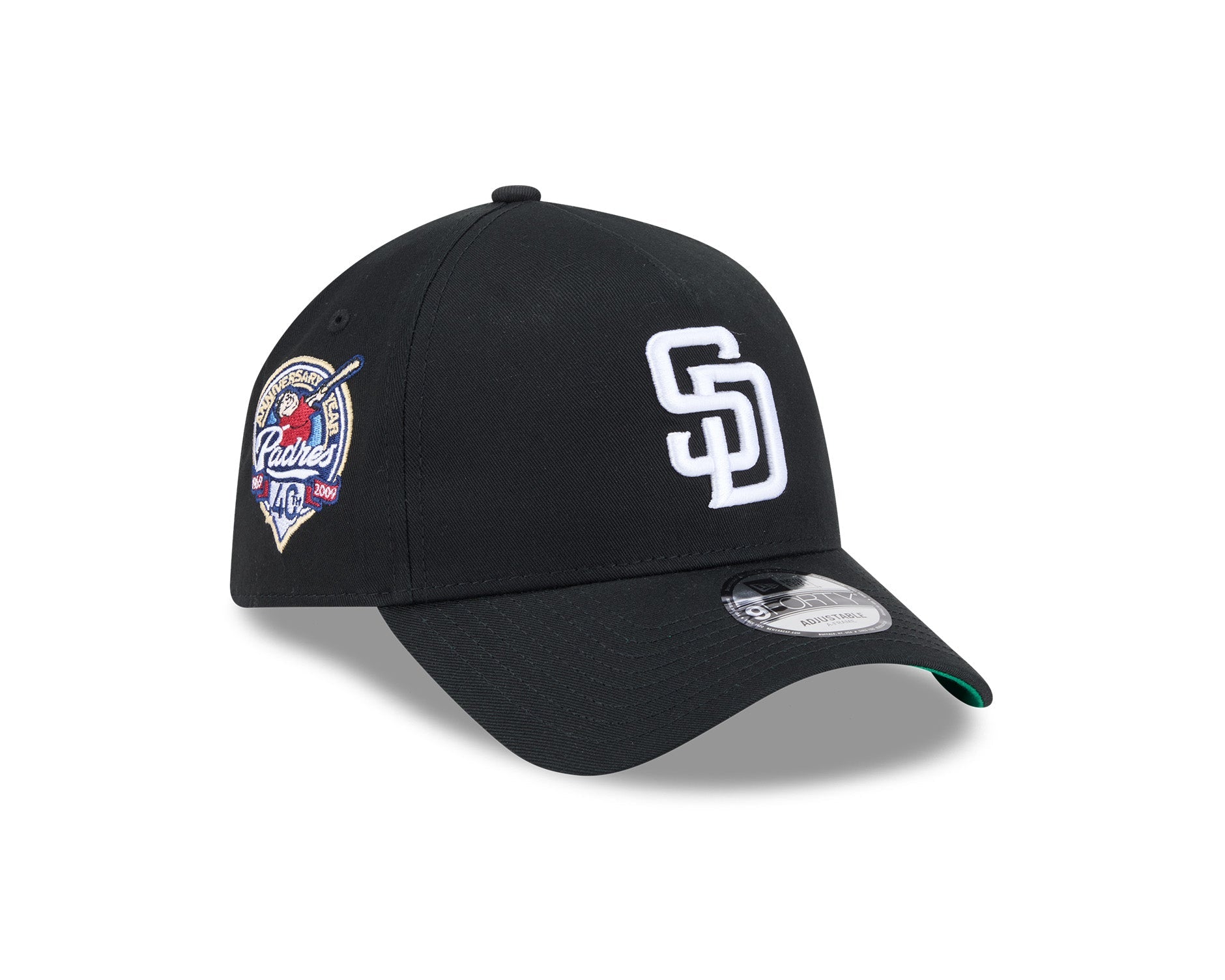New Era 9Forty A-Frame MLB Anniversary San Diego Padres Black