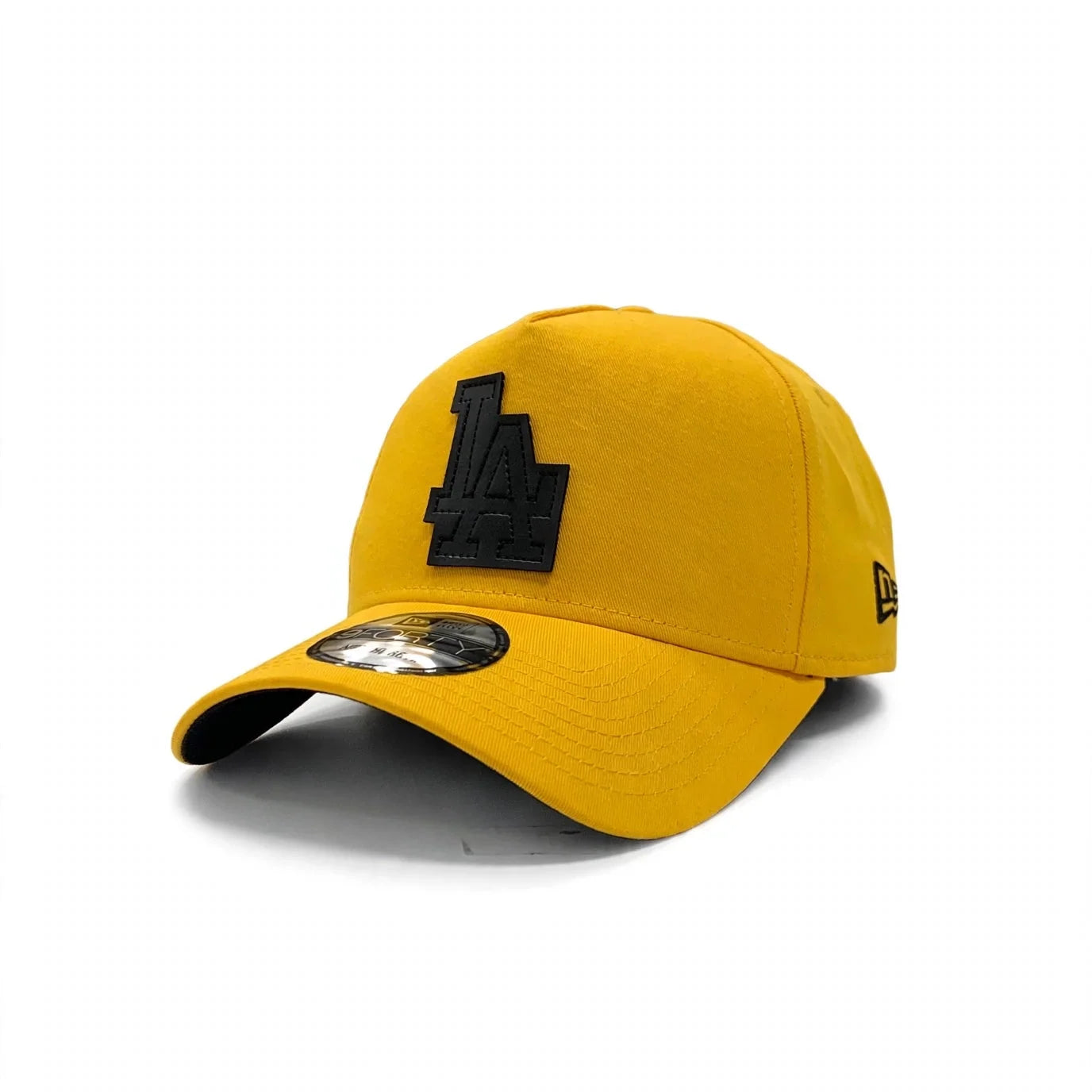 New Era 9Forty A-Frame MLB Black Leather APQ Los Angeles Dodgers Yellow