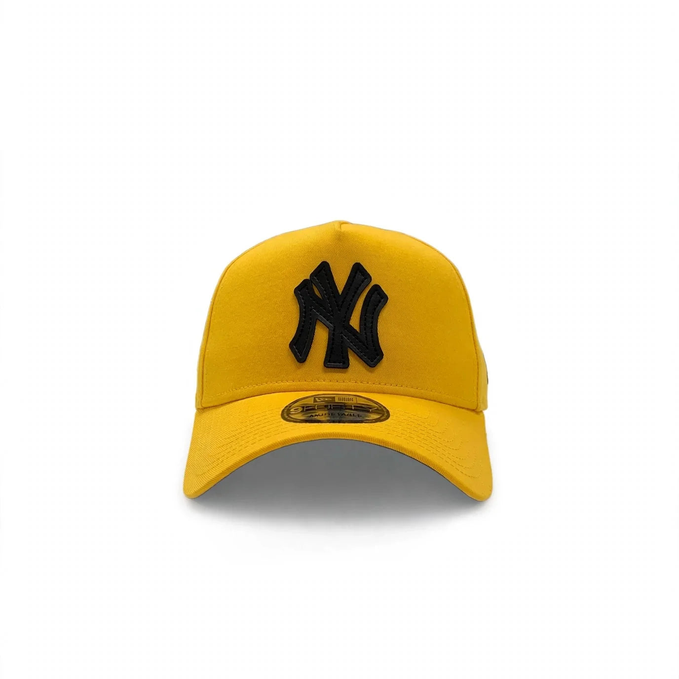 New Era 9Forty A-Frame MLB Black Leather APQ New York Yankees Yellow