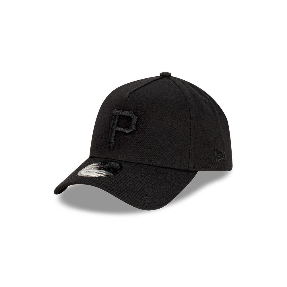 New Era 9Forty A-Frame MLB Black On Black Pittsburgh Pirates