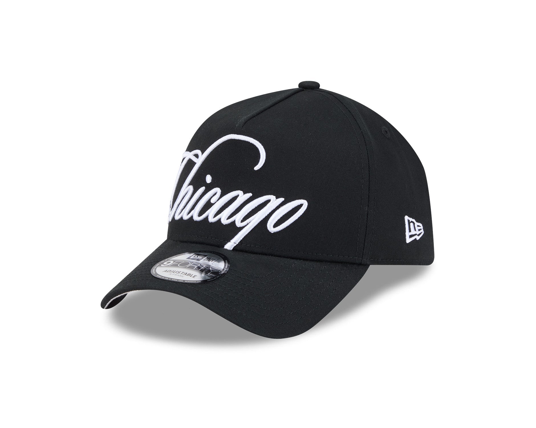 New Era 9Forty A-Frame MLB Calligraphic Chicago White Sox Black