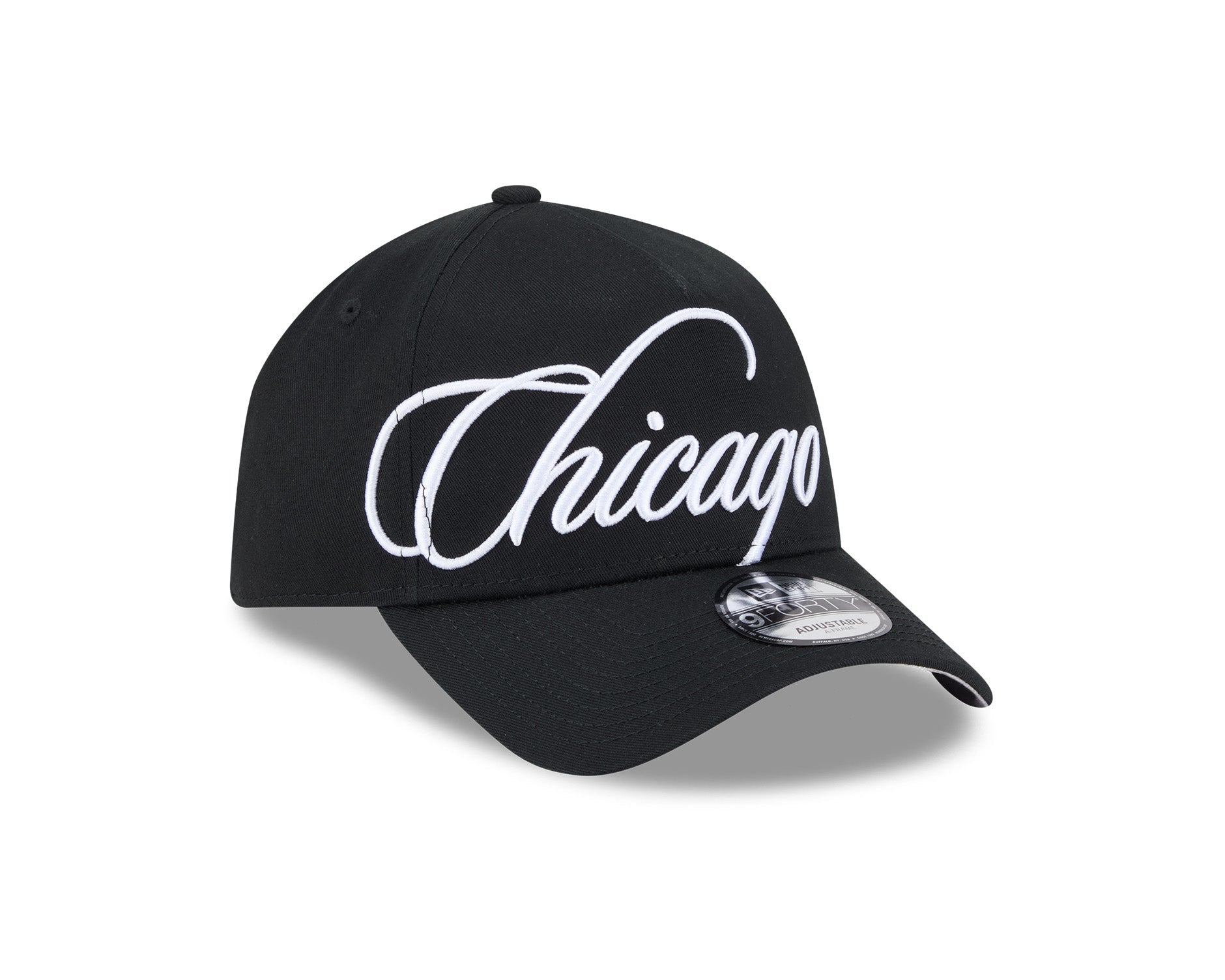 New Era 9Forty A-Frame MLB Calligraphic Chicago White Sox Black