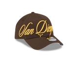 New Era 9Forty A-Frame MLB Calligraphic San Diego Padres Brown