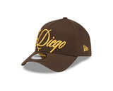New Era 9Forty A-Frame MLB Calligraphic San Diego Padres Brown