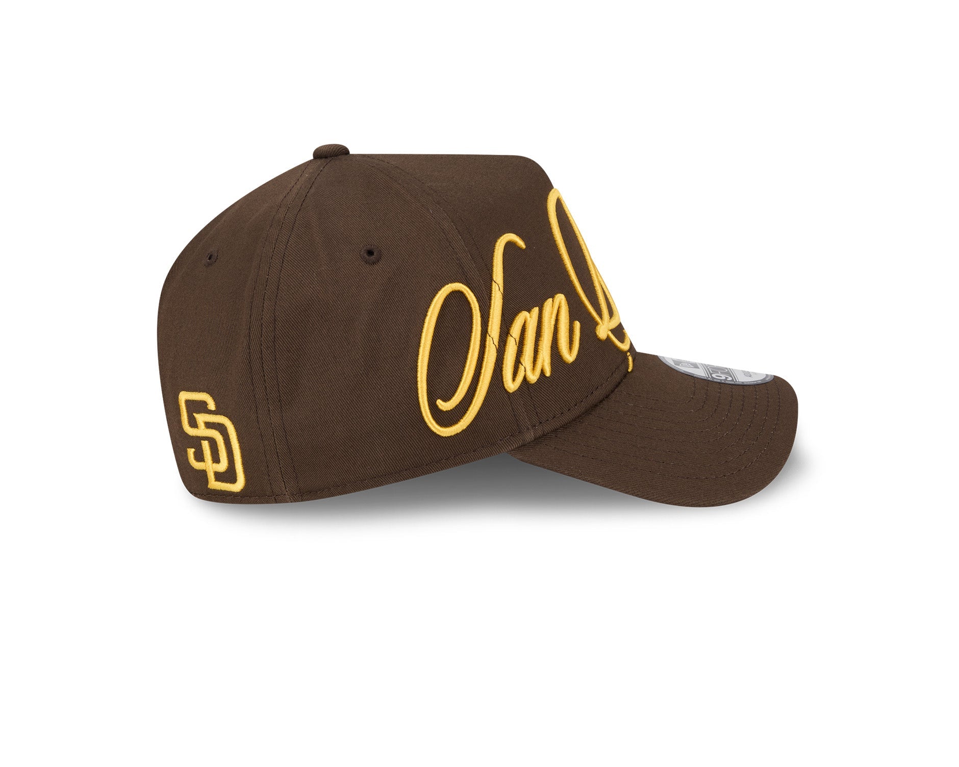 New Era 9Forty A-Frame MLB Calligraphic San Diego Padres Brown