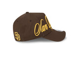 New Era 9Forty A-Frame MLB Calligraphic San Diego Padres Brown
